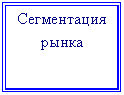 Подпись: Сегментация&#13;&#10;рынка&#13;&#10;