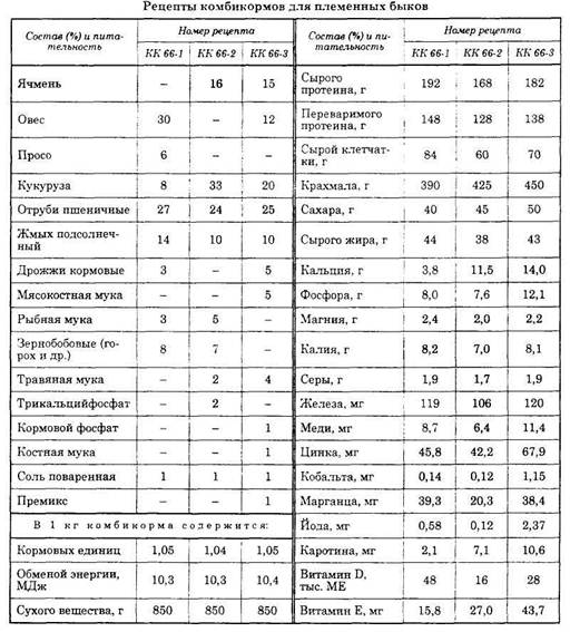 Реферат: Нормы кормления и рационы для быков производителей