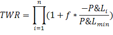 множитель первоначального капитала TWR